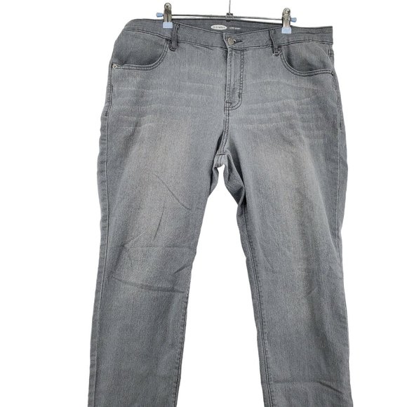 Old Navy Jeans Women's Tapered Leg Super Skinny Fit Denim Stretch Gray 16 - Picture 4 of 9